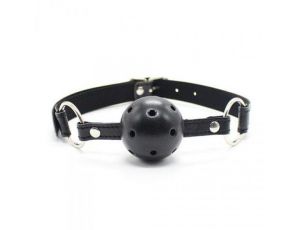 Knebel oddychający z otworami Toyz4lovers czarny