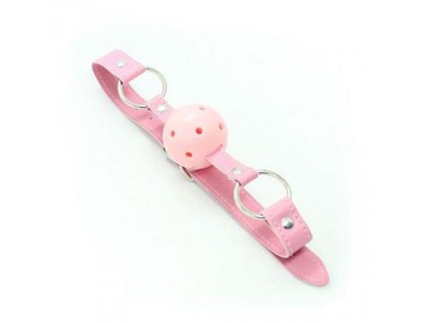 Knebel piłkowy oddychający Toyz4lovers różowy - 3