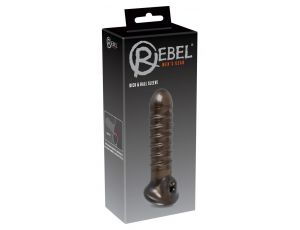 Przedłużka na penisa Rebel dymna 18 cm TPR