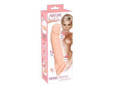 Przedłużka na penisa Nature Skin TPE 21 cm - 2