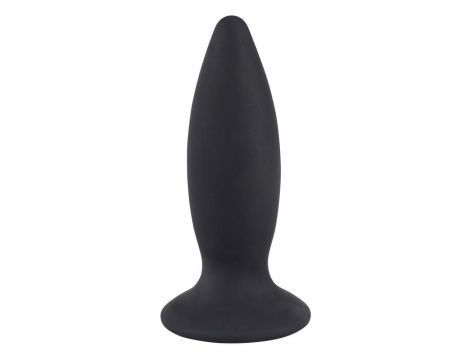 Korek analny wibrujący Black Velvets silikonowy USB 11 cm - 4