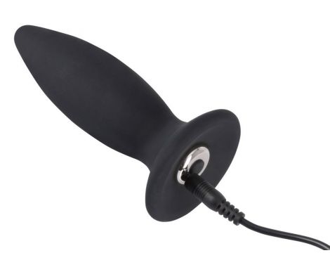Korek analny wibrujący Black Velvets silikonowy USB 11 cm - 8