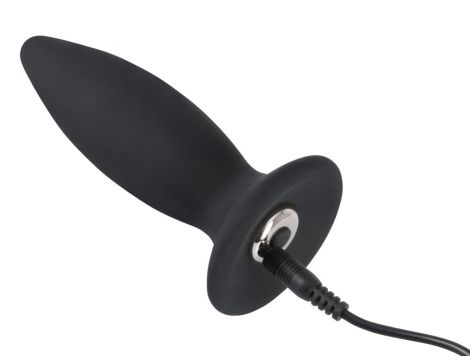 Korek analny wibrujący Black Velvets silikonowy USB 11 cm - 5