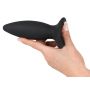 Korek analny wibrujący Black Velvets silikonowy USB 11 cm - 4