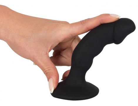 Wibrujący korek analny Black Velvets silikonowy USB 14 cm - 8