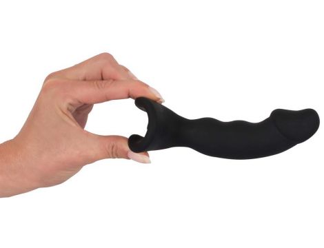 Wibrujący korek analny Black Velvets silikonowy USB 14 cm - 12