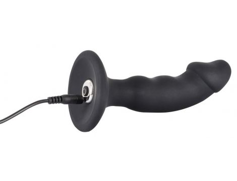 Wibrujący korek analny Black Velvets silikonowy USB 14 cm - 14