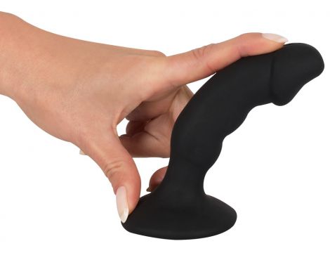 Wibrujący korek analny Black Velvets silikonowy USB 14 cm - 5