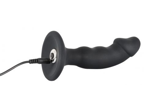 Wibrujący korek analny Black Velvets silikonowy USB 14 cm - 9