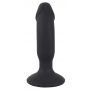 Wibrujący korek analny Black Velvets silikonowy USB 14 cm - 7