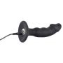 Wibrujący korek analny Black Velvets silikonowy USB 14 cm - 15