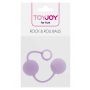 Kulki gejszy silikonowe Rock Roll Balls ToyJoy fioletowe - 2