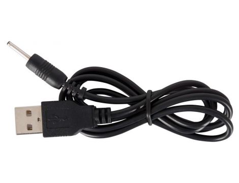 Łańcuch kulkowy analny wibrujący Black Velvets silikon USB 21 cm - 12
