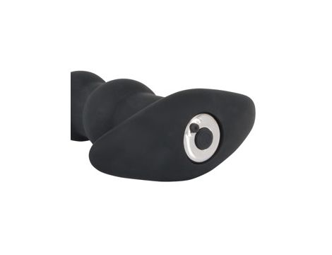 Łańcuch kulkowy analny wibrujący Black Velvets silikon USB 21 cm - 5