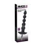 Łańcuch kulkowy analny wibrujący Black Velvets silikon USB 21 cm - 2