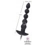 Łańcuch kulkowy analny wibrujący Black Velvets silikon USB 21 cm - 11