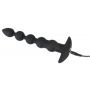 Łańcuch kulkowy analny wibrujący Black Velvets silikon USB 21 cm - 10