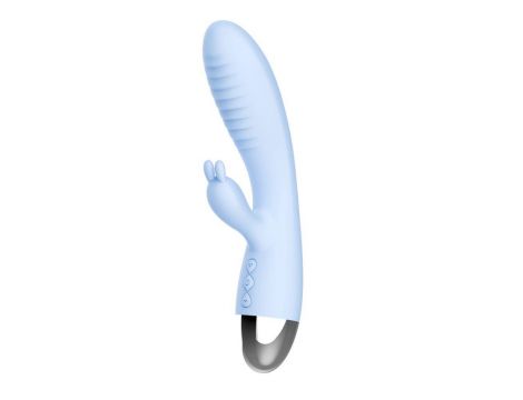Wibrator króliczek Leten Faye 2 turkusowy akumulatorowy 19 cm - 2