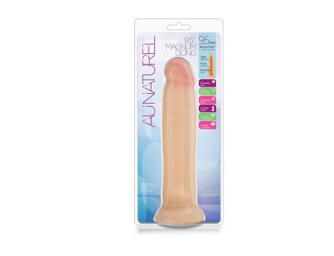 Dildo TPE Au Naturel Blush Magnum 9.5 cala - 4