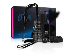 Zestaw BDSM 10 elementów EasyToys czarny