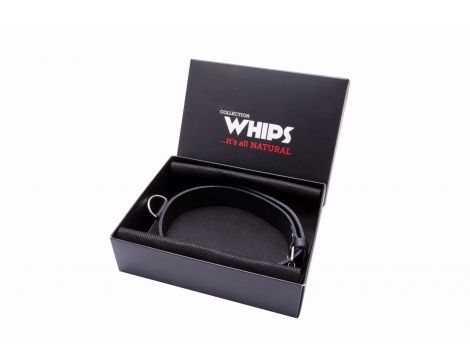Obroża męska wąska Whips Collection skórzana 3 cm