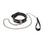 Obroża męska z ćwiekami i smyczą Whips Collection 120 cm - 5