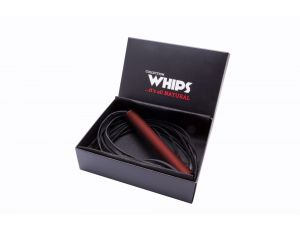Pejcz mały skórzany Whips czerwony 60 cm