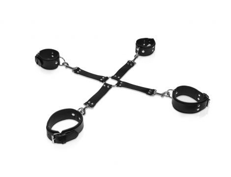 Wiązania krzyżak Whips Collection czarne