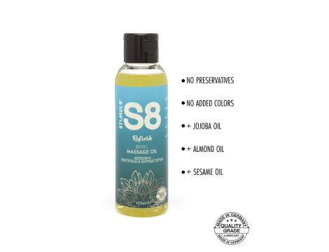Olejek do masażu Stimul8 S8 125 ml śliwka i bawełna - 2