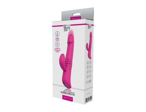 Silikonowy wibrator króliczek ogrzewający Dream Toys magenta USB - 4