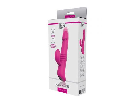 Silikonowy wibrator króliczek ogrzewający Dream Toys magenta USB