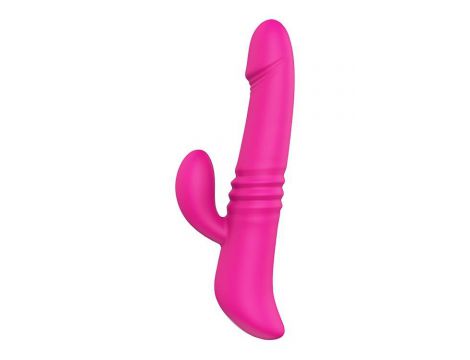 Silikonowy wibrator króliczek ogrzewający Dream Toys magenta USB - 5