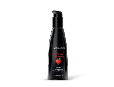 Lubrykant smakowy Wicked Aqua truskawkowy 120 ml - 2