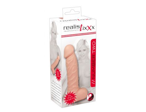 Dildo realistyczne Realistixxx w kolorze skóry 17 cm - 2