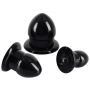 Zestaw 3 czarnych korków analnych rozprężających You2Toys TPR - 6
