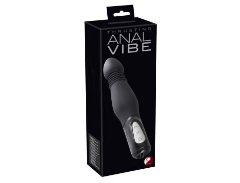 Wibrator analny wstrząsowy You2Toys czarny silikonowy 23,5 cm