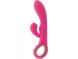 Wibrator króliczek Toyz4lovers silikonowy różowy USB 19 cm