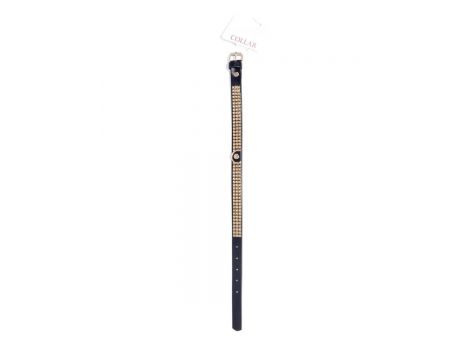 Obroża z kryształkami Fetish B Series złota 2 cm - 2