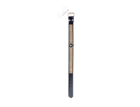 Obroża z kryształkami Fetish B Series złota 3 cm - 2