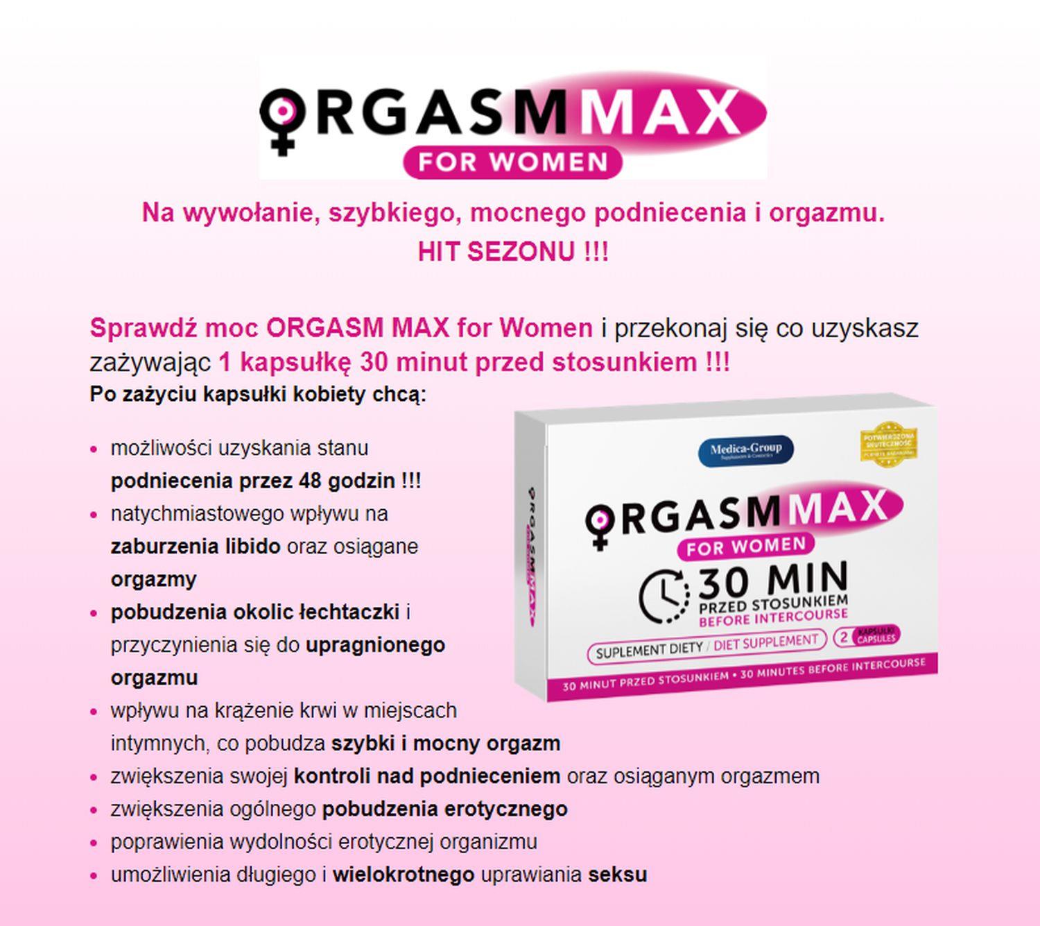 tabletki na libido orgazm dla kobiet orgasm max