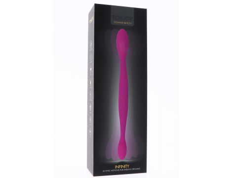 Wibrator podwójny Infinity ToyJoy silikonowy różowy USB 37 cm - 2