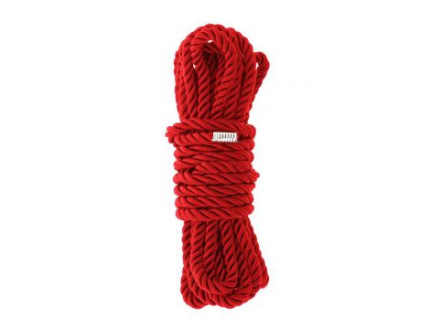 Lina bondage Blaze Deluxe super miękka jedwabista czerwona 5m Dream Toys - 4