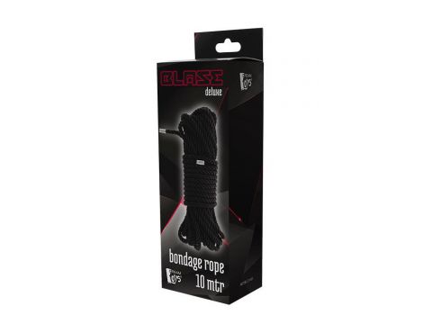 Miękka lina bondage deluxe Dream Toys Blaze czarna 10m - 2