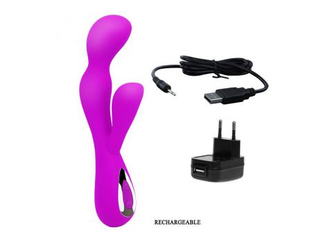Wibrator punktu G Pretty Love silikonowy USB 19,5 cm - 9
