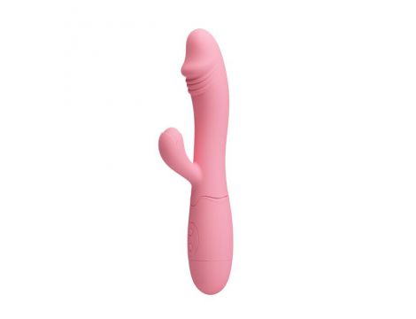 Wibrator punktu G ze stymulatorem Pretty Love Snappy różowy USB 30 trybów - 3
