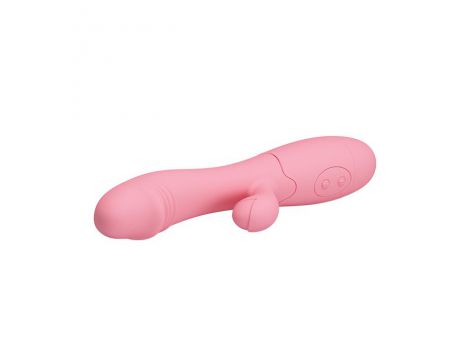 Wibrator punktu G ze stymulatorem Pretty Love Snappy różowy USB 30 trybów - 4