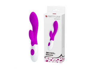 Wibrator punktu G Pretty Love Brighty silikonowy burgundowy 20 cm 30 trybów