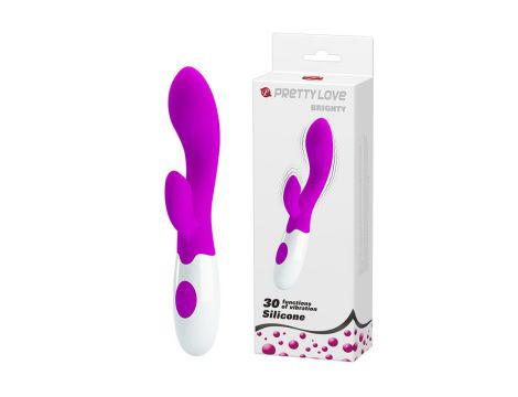 Wibrator punktu G Pretty Love Brighty silikonowy burgundowy 20 cm 30 trybów