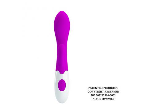 Wibrator punktu G Pretty Love Brighty silikonowy burgundowy 20 cm 30 trybów - 3