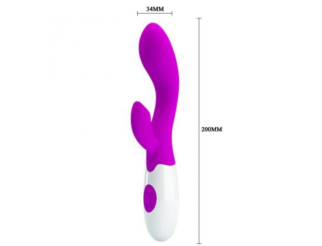 Wibrator punktu G Pretty Love Brighty silikonowy burgundowy 20 cm 30 trybów - 10